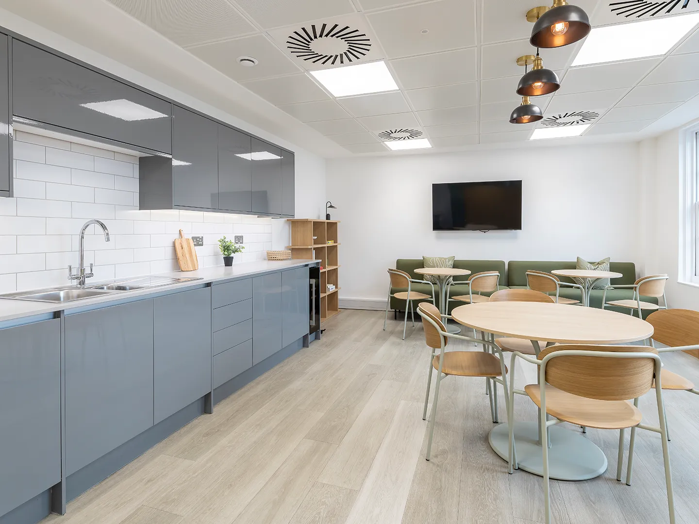 Kitchen and breakout area